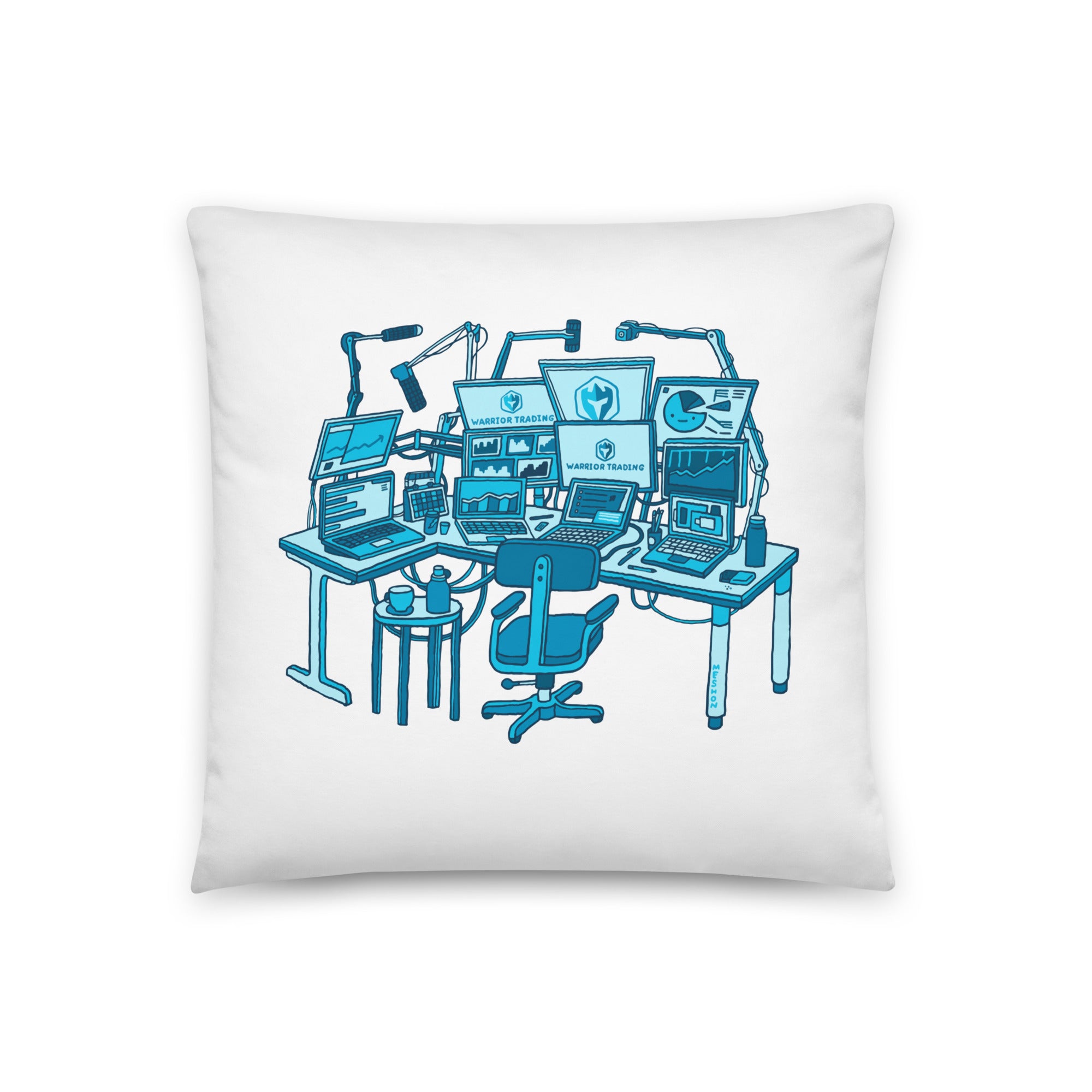 Trading Station Office Pillow