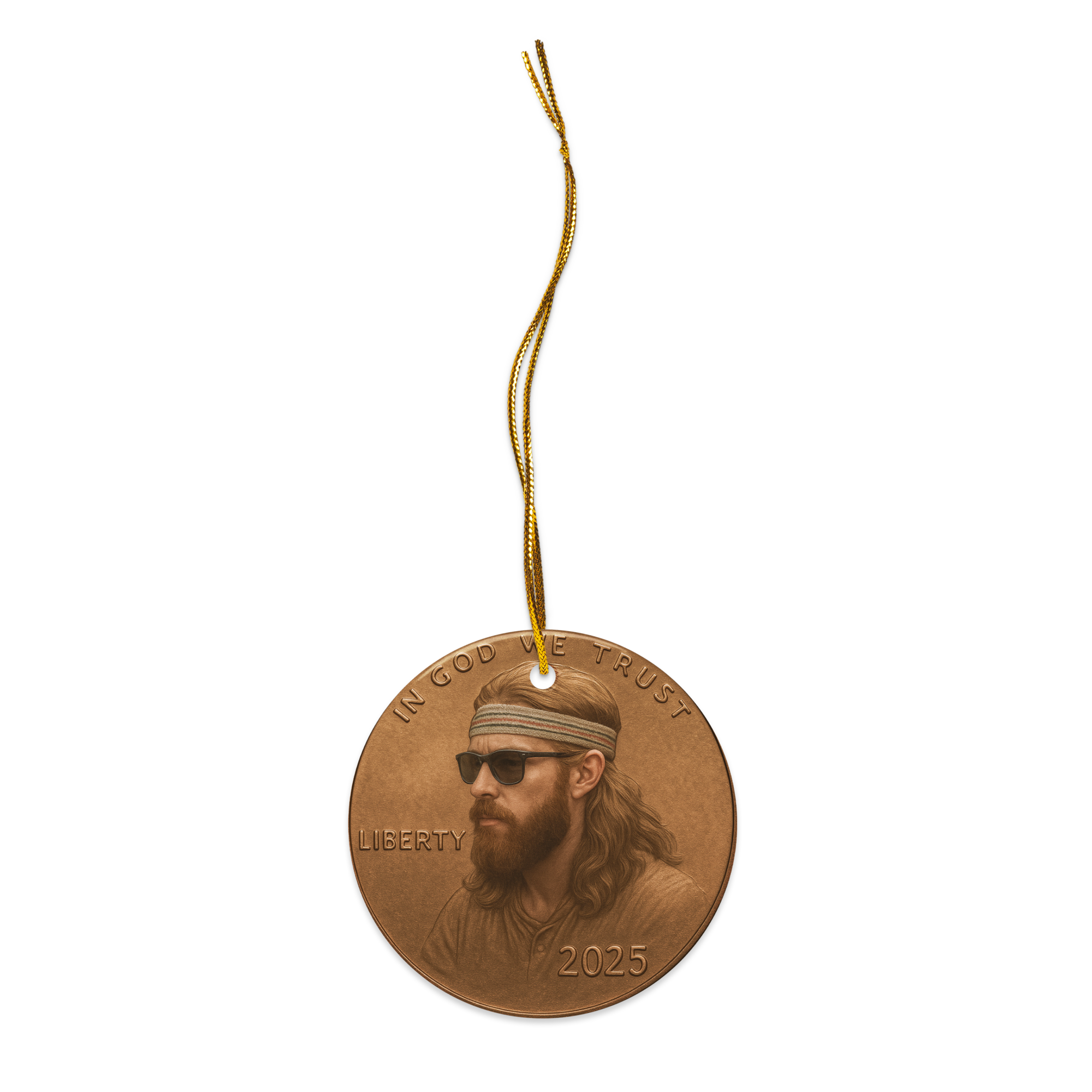 The Ross Penny Double-sided ceramic ornament