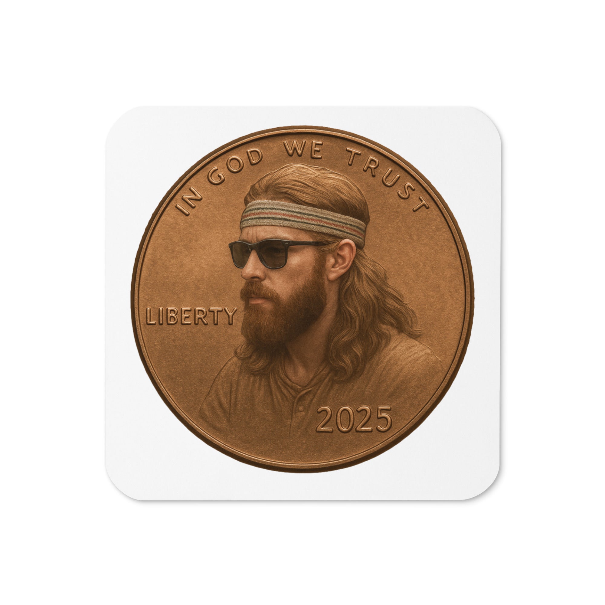 The Ross Penny Cork-back coaster (Single)