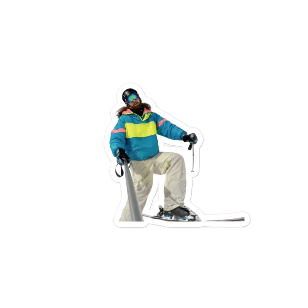 Skiing with Ross Sticker