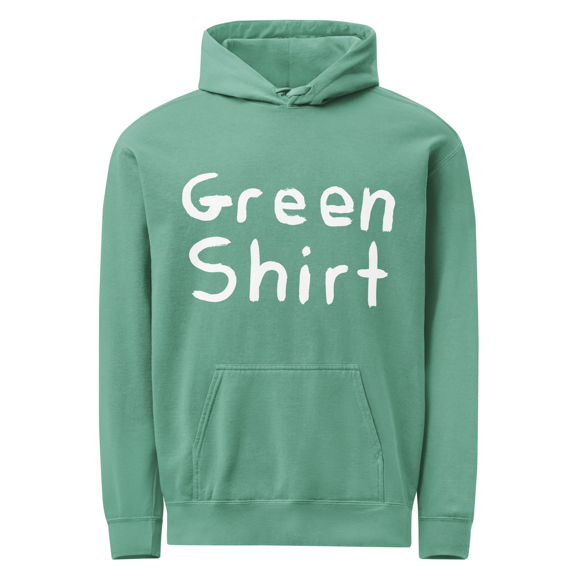 THE GREEN SHIRT: GARMENT-DYED SOFT HOODIE